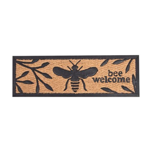 Esschert Design | Paillasson Abeille | Caoutchouc et noix de coco | 75 x 25 cm