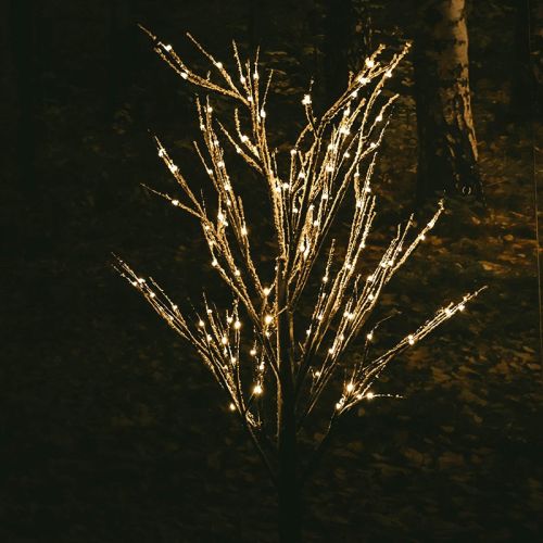 Guirlande lumineuse extérieure pour sapin de Noël avec effet neige | 160 cm | Blanc chaud extra chaud | Collection Anna
