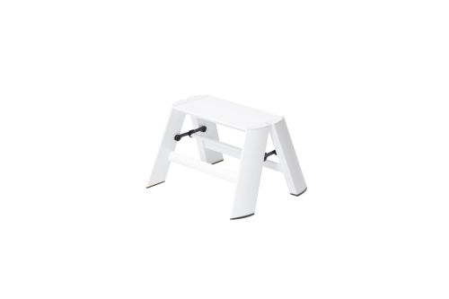Échelle à une marche LUCANO | Aluminium | 39 x 15,5 x 28 cm | Blanche