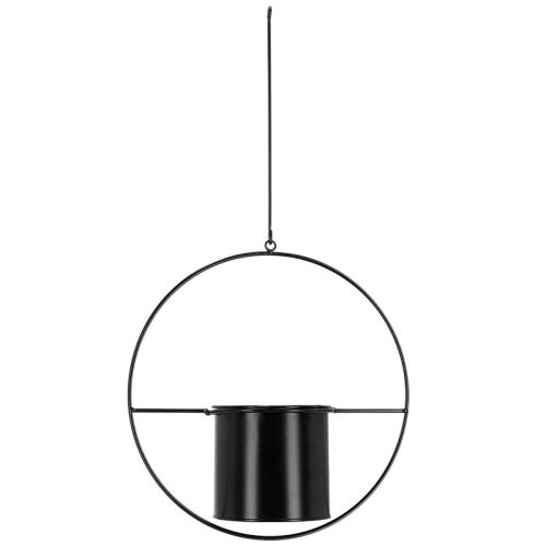 Esschert Design | Suspension pour plantes | Acier | Noir | Ø 35 x H 15 cm