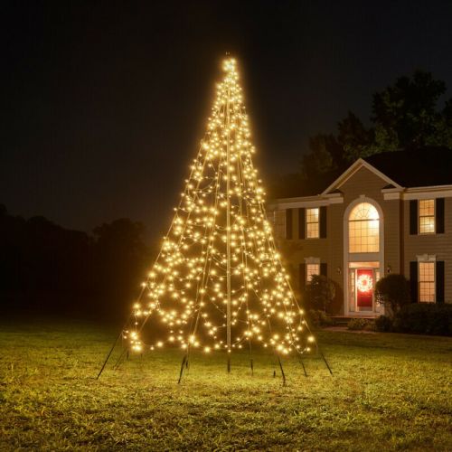 Sapin de Noël Fairybell | 400 cm | 640 LED | Blanc chaud | Pied inclus