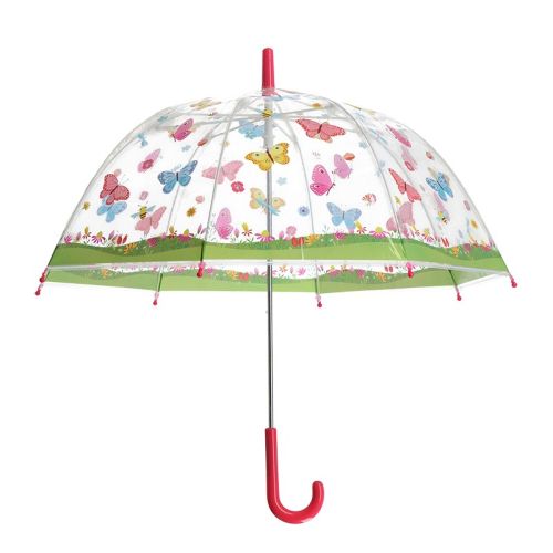 Esschert Design | Parapluie enfant transparent | Papillons | Ø70 cm