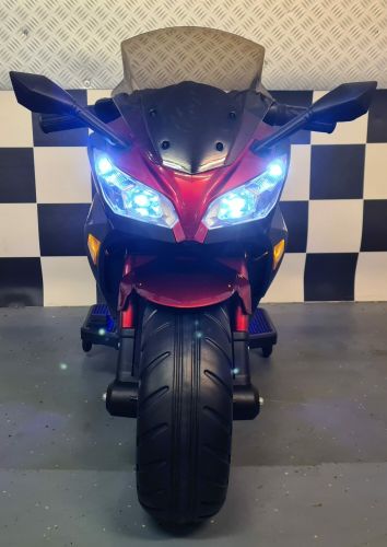 Moto électrique pour enfants Ninja 12 volts rouge métallisé
