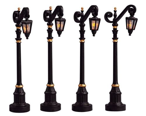 Lampadaire colonial LEMAX | Lot de 4