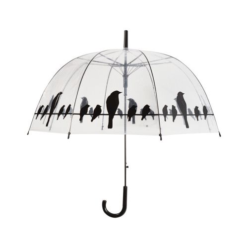 Esschert Design | Parapluie transparent | Oiseaux | Ø83 cm