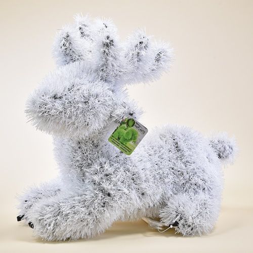 AniPlants | Figurine en herbe « Élan/Renne, blanc » | 45 cm