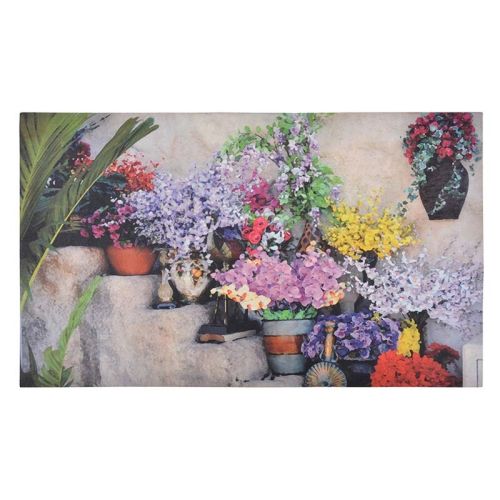 Esschert Design | Paillasson à motif floral | Caoutchouc | 75 x 45 cm