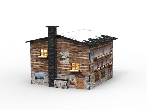Mon Village | Couverture de téléphérique LED Chalet