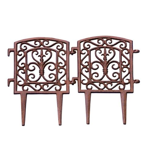 Esschert Design | Clôture de jardin modulaire | Fonte | 21 x 28 cm