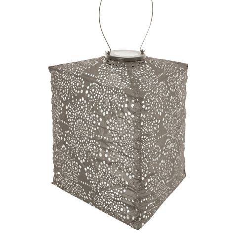 Lanterne solaire triangulaire LUMIZ | Fiore | Taupe | Ø28 cm