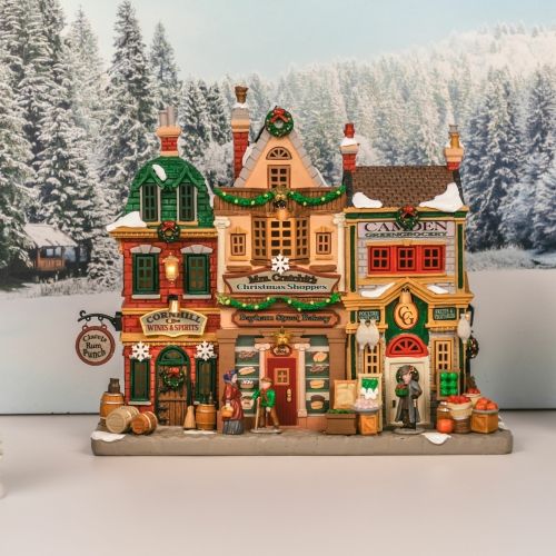 LEMAX Boutiques de Noël de Mme Cratchit | avec adaptateur 4,5 V