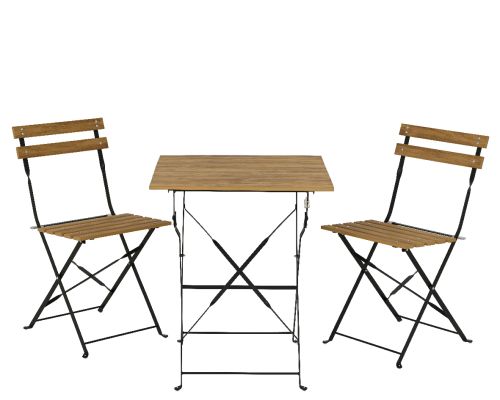 Kaemingk | Ensemble Leeds Steel Outdoor | Naturel | 60x60x72cm