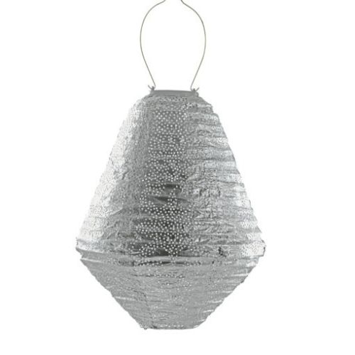Lampe solaire LUMIZ | Marrakech | Argent | Ø30 cm