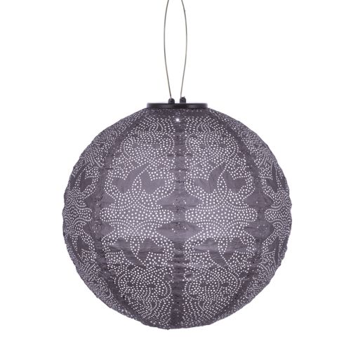 Lanterne solaire ronde LUMIZ | Marrakech | Violet mauve | Ø 30 cm