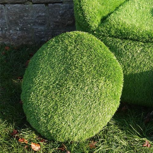 AniPlants | Coussin rond « Mobel » en forme d'herbe | 50 cm