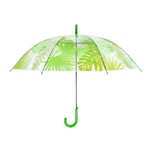 Esschert Design | Parapluie transparent | Motif feuilles de jungle | Ø 100 cm