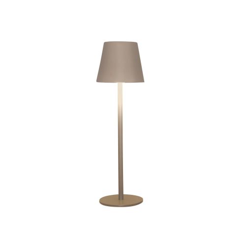 Lampe de table sans fil | 36 x 11 cm | Blanc chaud à intensité variable | Sable mat | Collection Anna