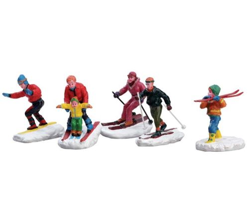 Figurines LEMAX Plaisirs d'hiver | Lot de 5