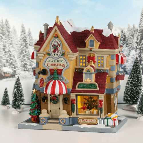 LEMAX | Father Christmas Gift Shop | avec adaptateur 4,5 V