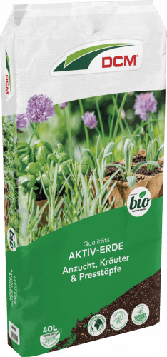 CUXIN DCM | Terreau actif pour semis, herbes aromatiques et pots compressés | 40 L