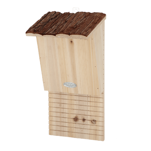 Esschert Design | Nichoir à chauves-souris avec toit en écorce | 20 x 16 x 40 cm