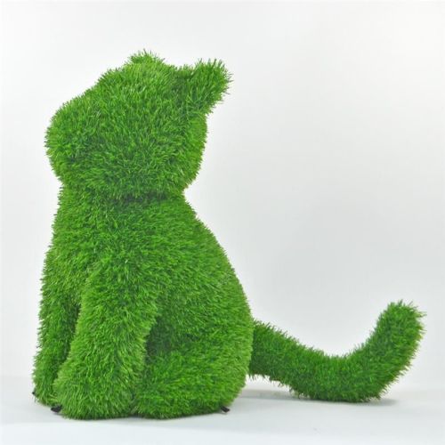 AniPlants | Figurine en herbe « Chat » assis | 50 cm