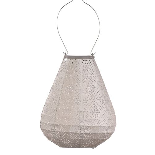 Lanterne solaire LUMIZ tulipe | Topaze | Taupe clair | Ø20 cm