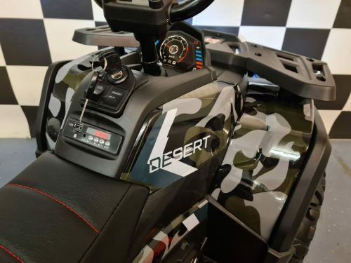 Quad électrique désert 12 volts vert camouflage
