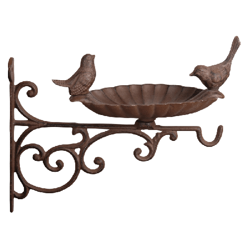 Esschert Design | Mangeoire murale | Fonte | 28 x 24 x 23 cm