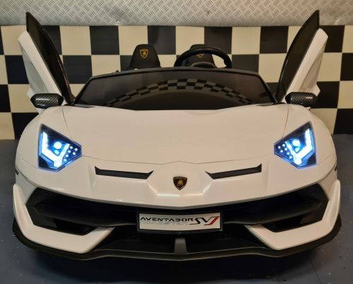 Lamborghini Aventador 2 places 24 volts avec drift, blanche