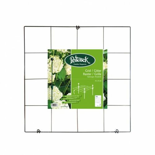 Peacock Stützgitter für Hortensien quadratisch 75x75 cm verzinkter Stahl grün