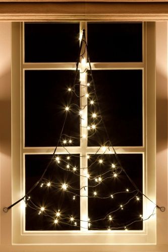 Guirlande lumineuse Fairybell pour fenêtre | 125 cm | 60 LED | Blanc chaud