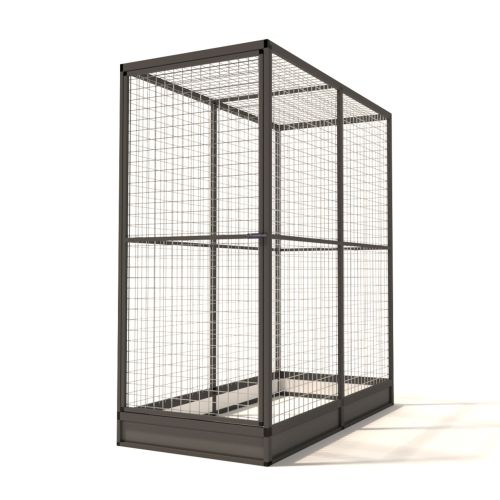 Glorenza Noa | Katzen-/Vogel-/Hühner-/Kaninchengehege | Anthrazit | 193x176x86 cm | Gitter 50x50x3mm