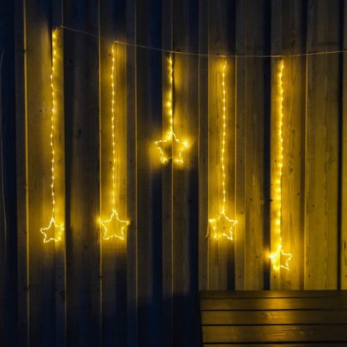 Rideau lumineux Wire Star | 186 LED | 90 x 80 cm | Blanc chaud | Collection Anna