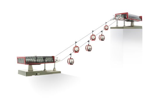 Jägerndorfer | H0 Seilbahn Rot-Schwarz | 1:87