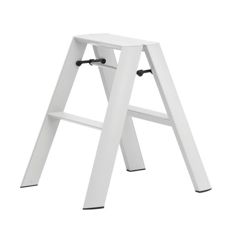 Échelle 2 marches LUCANO | Aluminium | 48,5 x 15,5 x 62 cm | Disponible en 3 couleurs